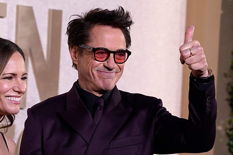 In frame: Robert Downey Jr. arrives at the 81st Golden Globe Awards