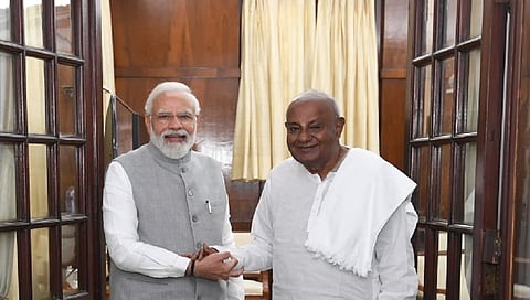 ನರೇಂದ್ರ ಮೋದಿ ಮತ್ತು ಎಚ್.ಡಿ ದೇವೇಗೌಡ