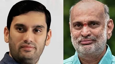 ಬಿಜೆಪಿ ಶಾಸಕ ಶಿವರಾಂ ಹೆಬ್ಬಾರ್ ಮತ್ತು ವಿವೇಕ್ ಹೆಬ್ಬಾರ್(ಸಂಗ್ರಹ ಚಿತ್ರ)
