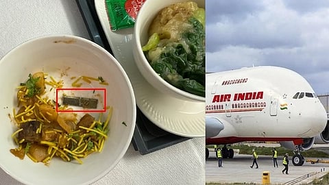 ಏರ್ ಇಂಡಿಯಾ ವಿಮಾನದ ಆಹಾರದಲ್ಲಿ ಬ್ಲೇಡ್ ಪತ್ತೆ