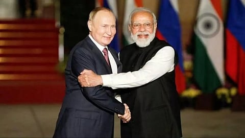 Russian president Vladimir Putin- PM Modi