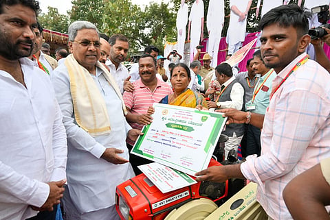 CM Siddaramaiah at programme in H D Kote of Mysuru district