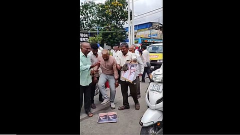 Protest against Darshan