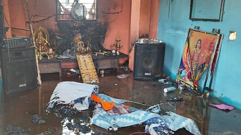 ಅಯ್ಯಪ್ಪ ದೇವಸ್ಥಾನದಲ್ಲಿ ಗ್ಯಾಸ್ ಸಿಲಿಂಡರ್ ಸ್ಫೋಟ