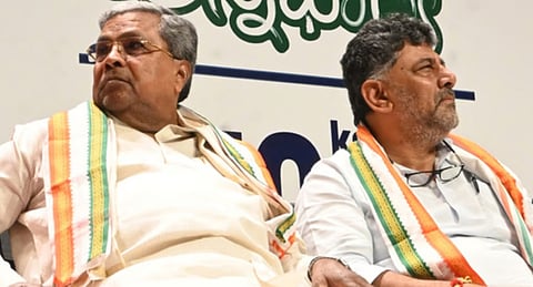 CM Siddaramaiah and DCM D K Shivakumar
