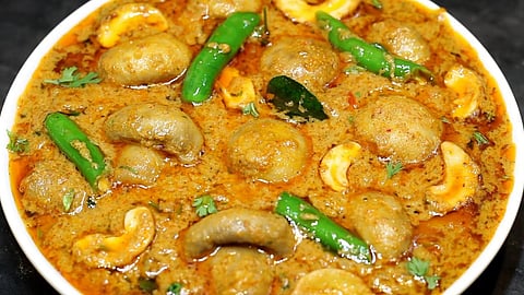 ಕಾಜು ಮಶ್ರೂಮ್ ಮಸಾಲಾ