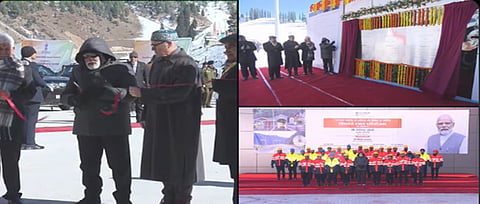 inauguration of Z-Morh tunnel by PM Modi