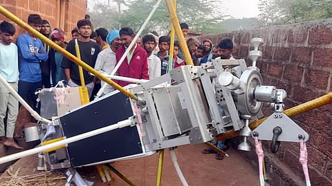 balloon landed in Jalsangi village of Bidar