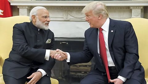 Modi-Trump Casual Images