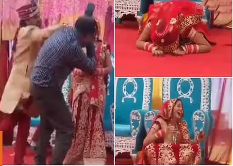 ವಧುವನ್ನು ಪದೇ ಪದೇ ಮುಟ್ಟುತ್ತಿದ್ದ ಕ್ಯಾಮೆರಾಮನ್ಗೆ ವೇದಿಕೆ ಮೇಲೆ ಬುದ್ದಿ ಕಲಿಸಿದ ವರ: Instagramನಲ್ಲಿ ವಿಡಿಯೋ ವೈರಲ್