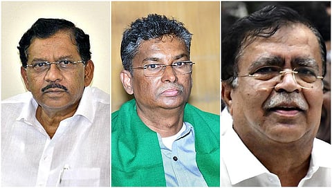 parameshwar, satish and rajanna