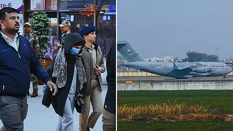 Indian nationals arrived In newdelhi