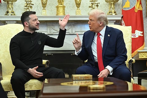 Zelensky and Trump openly clashed in the White House on February 28 at a meeting where they were due to sign a deal on sharing Ukraine's mineral riches and discuss a peace deal with Russia.