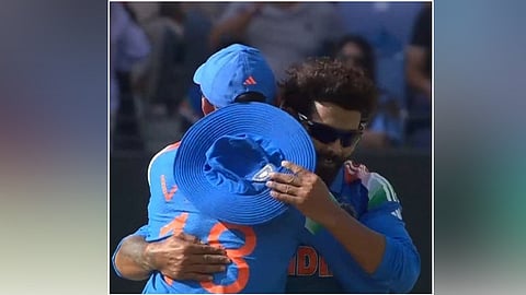 Virat Kohlis Hug With Ravindra Jadeja