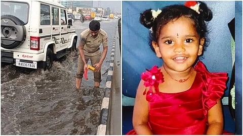 Bengaluru rains- 3 years old kid
