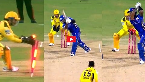IPL 2025: 'ಮಿಂಚಿನ ವೇಗ'; 0.12 ಸೆಕೆಂಡ್ಗಳಲ್ಲಿ Stump out ಮಾಡಿದ MS Dhoni; ವಯಸ್ಸಾಯ್ತು ಅಂದವರಿಗೆ ತಿರುಗೇಟು, Video!