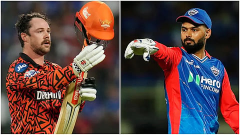 SRH player Travis head-LSG Captain Rishabh Pant