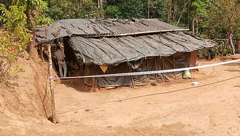 ಘಟನೆ ನಡೆದ ಮನೆಯ ದೃಶ್ಯ.