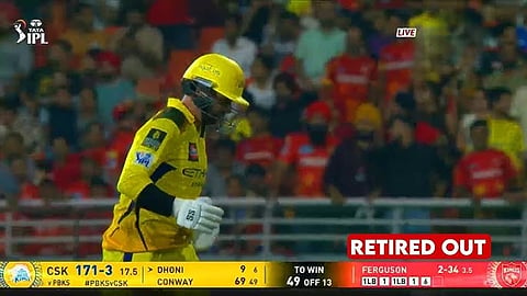After Tilak Varma, CSK retire out Devon Conway
