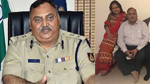 ex-DGP Om Prakash and His Wife