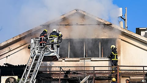 Massive fire at ED office