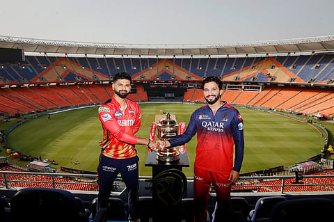 Shreyas Iyer, Rajat Patidar at Narendra Modi Cricket Stadium
