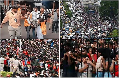Scene after Bengaluru stampede