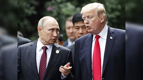 US President Donald Trump and Vladimir Putin