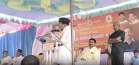 Dr G Parameshwar speaks at Badami