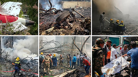remains of the Air India plane