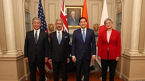 S. Jaishankar, Marco Rubio, Penny Wong, Takeshi Iwaya.