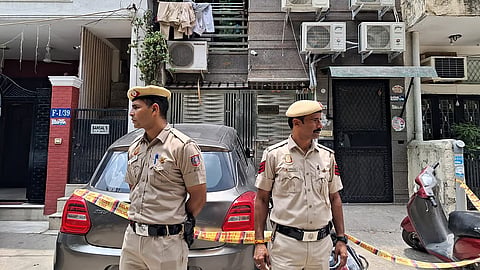 Lajpat Nagar home in New Delhi on Thursday.