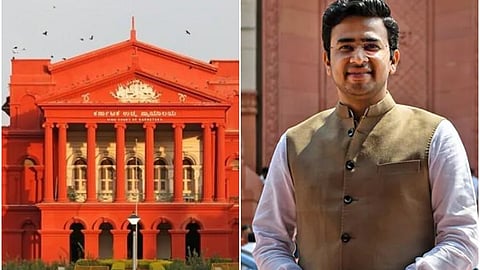 High Court and tejaswi surya (File photo)