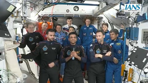 Shuks at ISS farewell