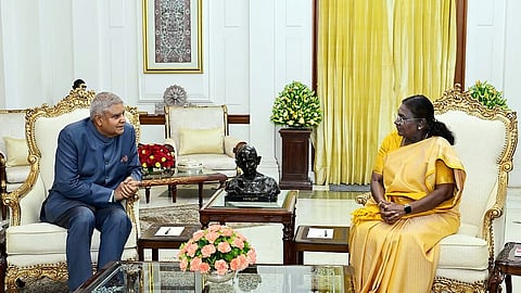 Jagdeep Dhankhar and President Droupadi Murmu