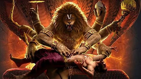 A still from Mahavatar Narsimha