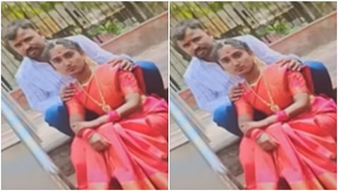 Geetha with His Husband