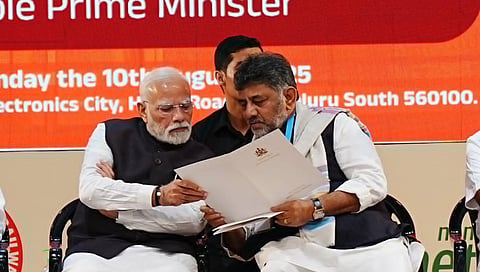Narendra Modi and DK Shivakumar