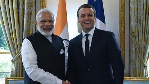 PM Narendra Modi- Macron