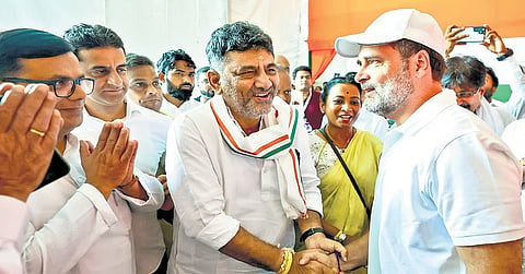 Rahul gandhi and Shivakumar