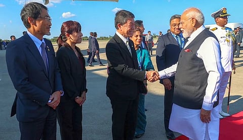 PM Modi says good bye in Japan