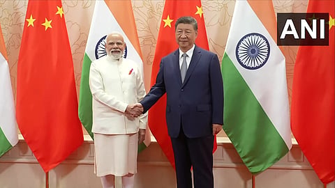 Prime Minister Narendra Modi holds a bilateral meeting with Chinese President Xi Jinping in Tianjin, China.