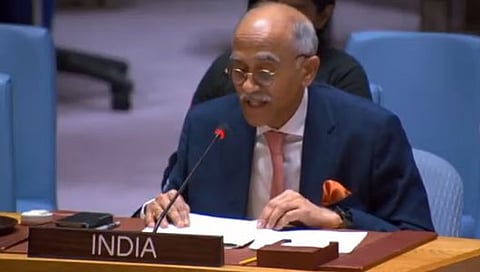 India's Permanent Representative to the UN, Ambassador Parvathaneni Harish