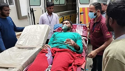 Injured person in Accident