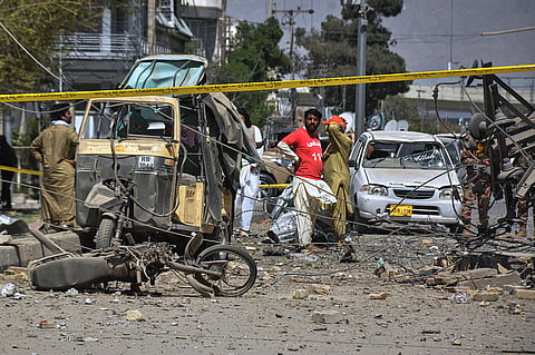 At least 10 killed, dozens injured in explosion outside Pakistan's security force headquarters in Quetta