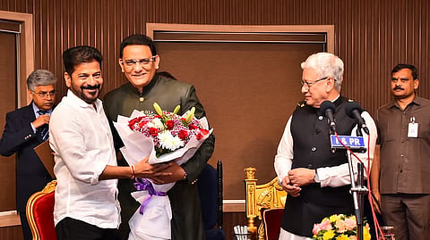 Former cricketer Mohammad Azharuddin sworn in as a minister in Telangana cabinet