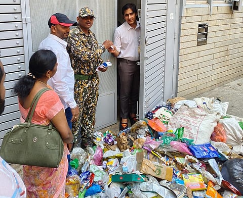 Garbage Dumped in front of house