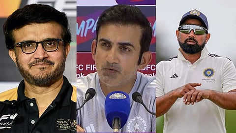 Ganguly, Gambhir and Shami Casual Images