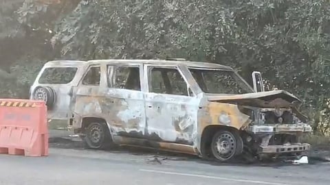 Ambulance fire