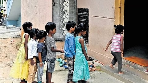 An Anganwadi centre on the outskirts of Bengaluru